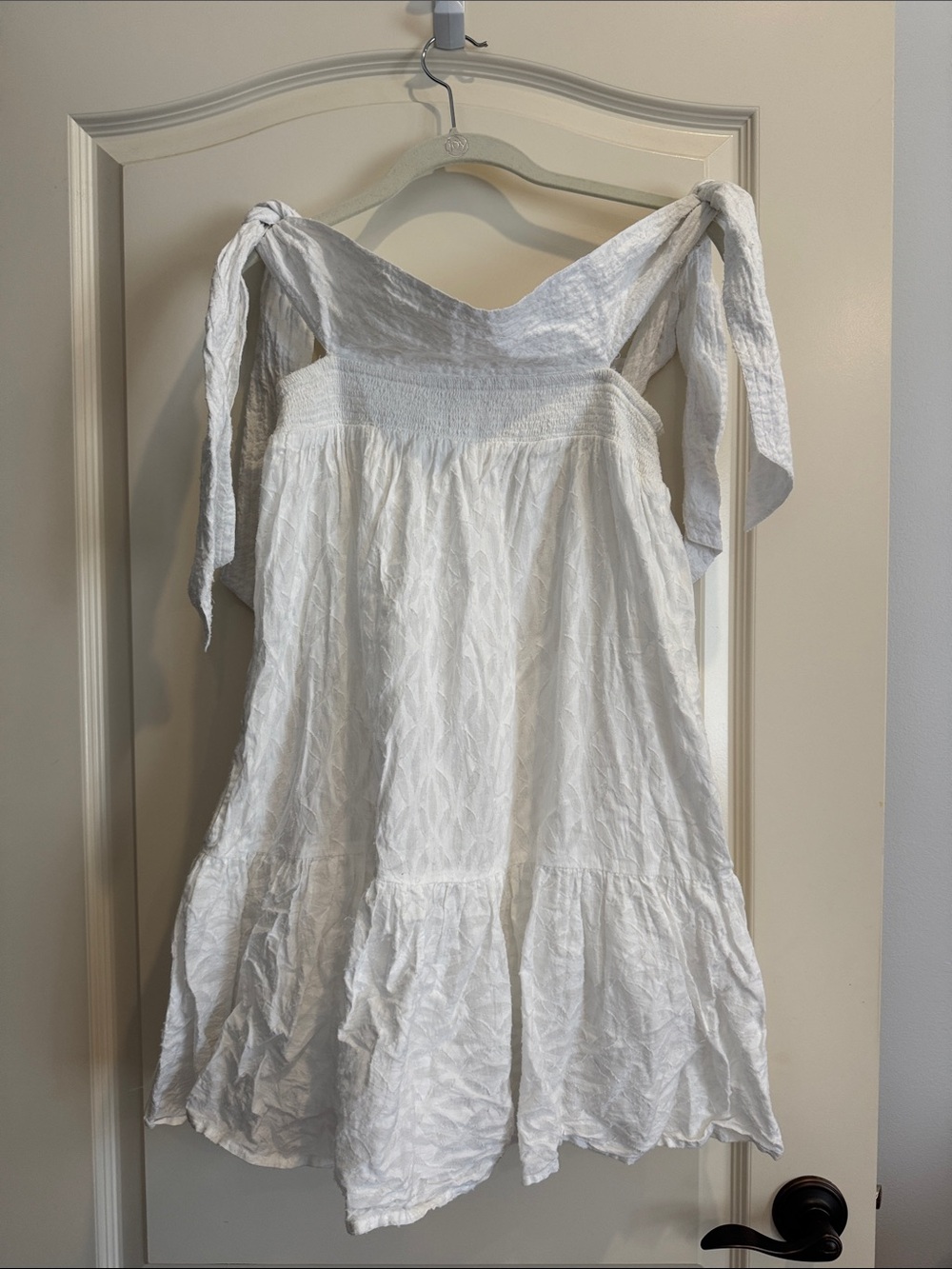 Cleobella White Smocked Waist Summer Dress